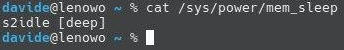 S3 sleep listed in Linux